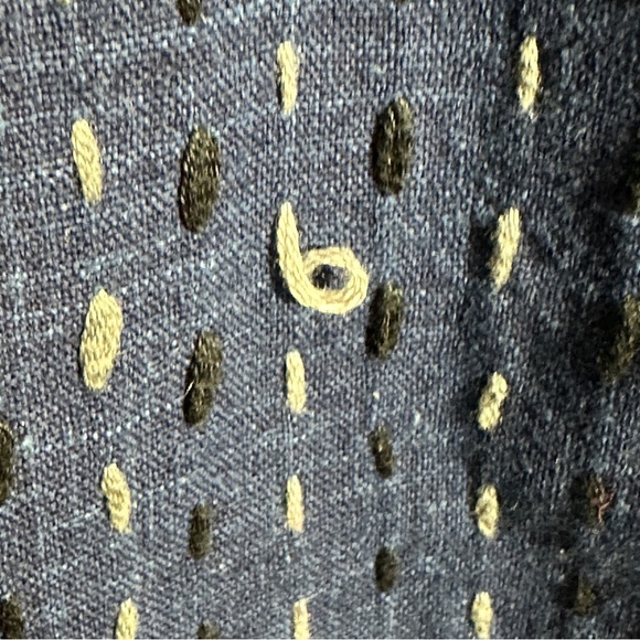 Umber & Ochre reversible dress, size small, blue/floral, luxury brand, long slv. - Picture 7 of 12